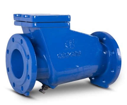 128 swing check valve with rubber covered disc